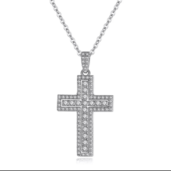 Jewelry Jewelry - HOST PICK Beautiful Silver Cross Necklace